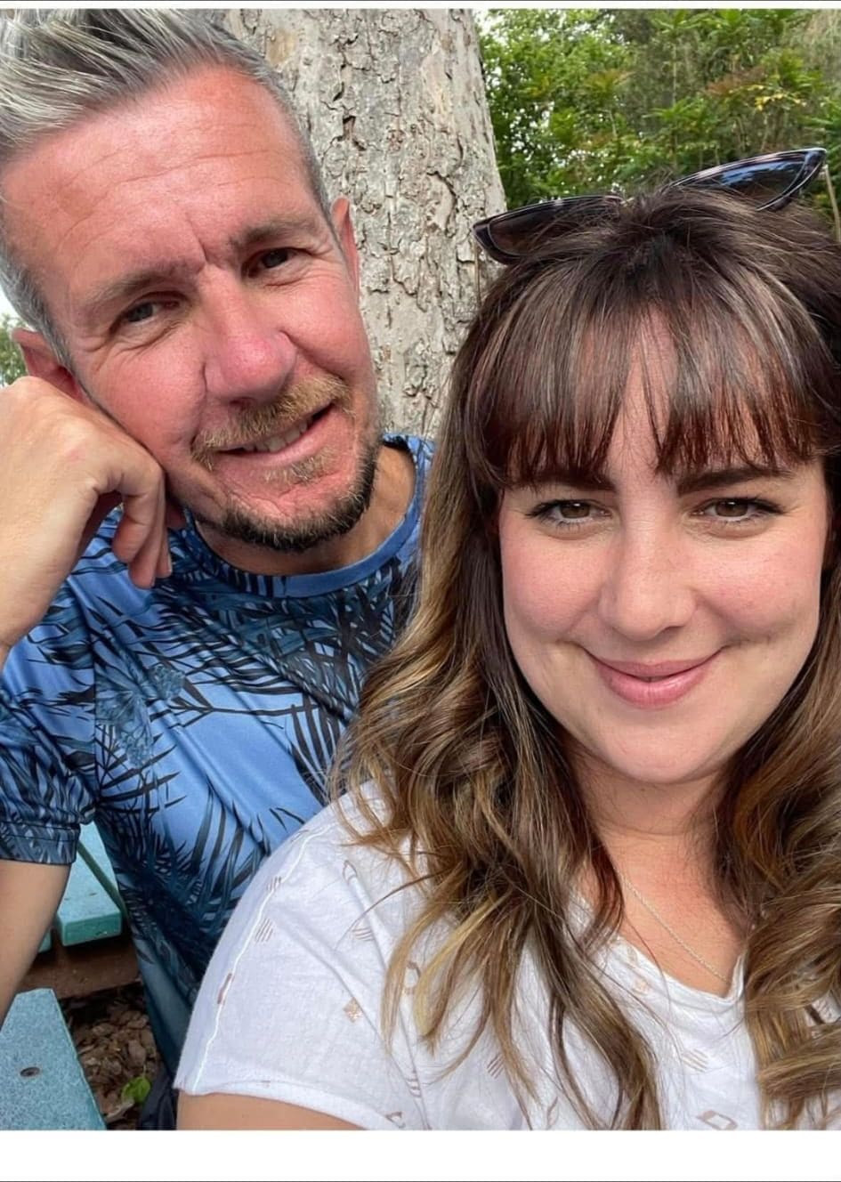Laura and Paul together, smiling